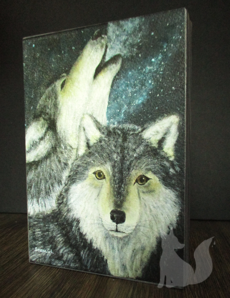 Starlight Companions print on wooden box